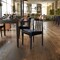 Flash Furniture Chester Solid Wood Black Dining Chair w/Curved Spindle Backrest and Black Vinyl Seat XU-DG-W0359-BLK-GG - alternate 2